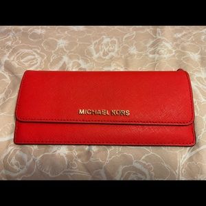 authentic slim michael kors wallet